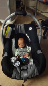 Samuel leaves the hospital - 2-12-14