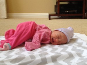 amaya's first tummy time